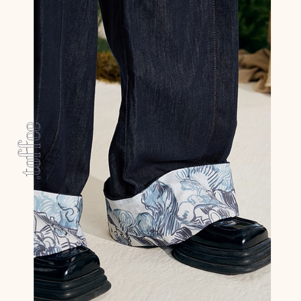 星降る夜の宴のストレートジーンズ《Z01058》