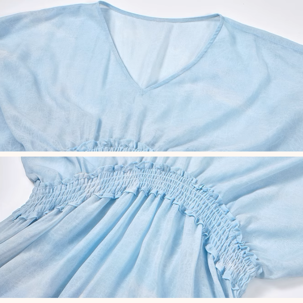 ロングティアードマキシワンピース《Z00969》