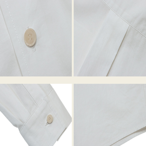 立体ローズ装飾ホワイトブラウス 《Z00766》