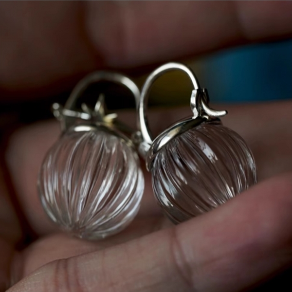 シルバーボールピアス Z00365