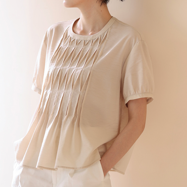 デザインプリーツブラウス X-113