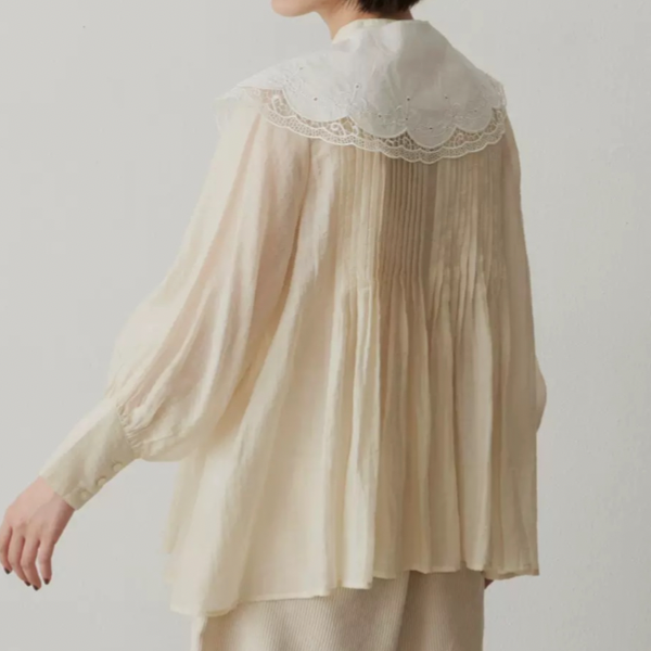 【3color】エレガントレースフェイクラペル AU-374