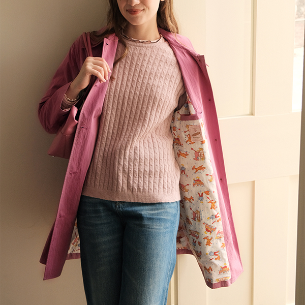 【2color】クラシカルミドル丈Aラインコート 《Z00749》