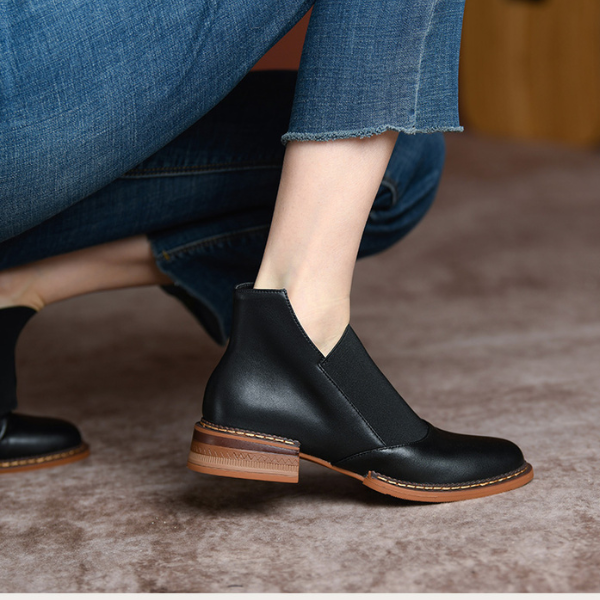 【4Type】カットアウトベリーショートブーツ AU-123