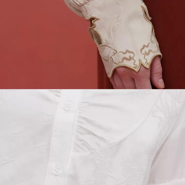 アジアテイストレトロシャツ AU-458