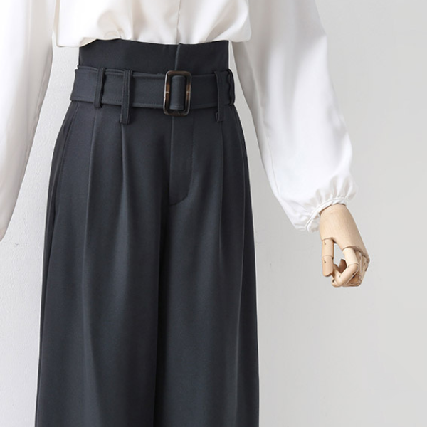 【2color】ドレープワイドパンツ AU-377