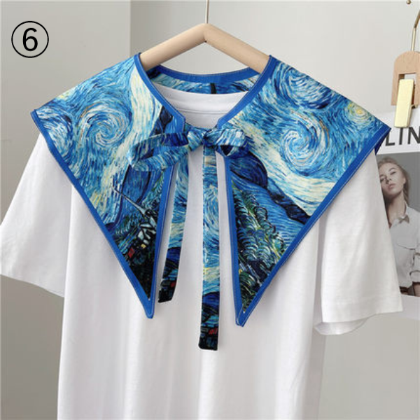 【8color】アーティスティックプリントレトロストール AU-163