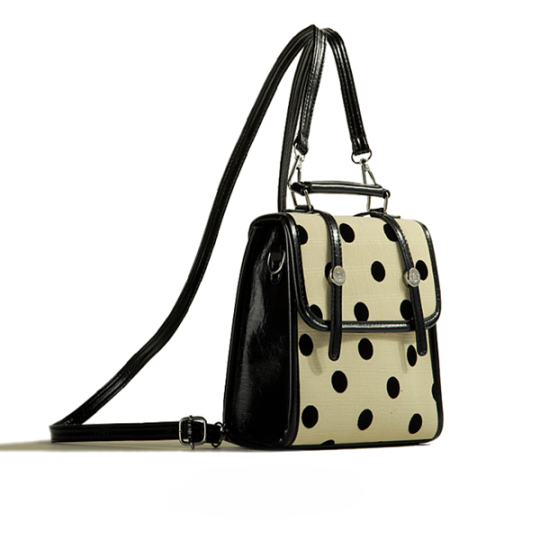 【3color】ポルカドット2way スモールバッグ Z00484