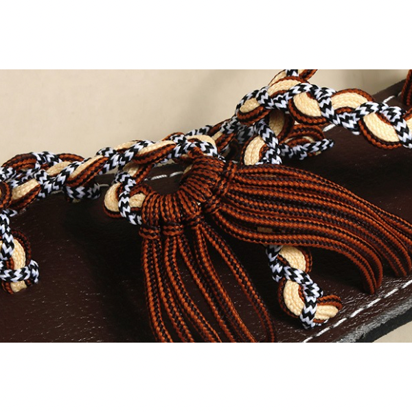 カラフル手織りフラットサンダル Z00211