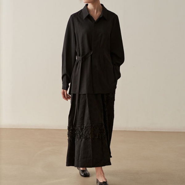 立体フラワーレーススカート X-087