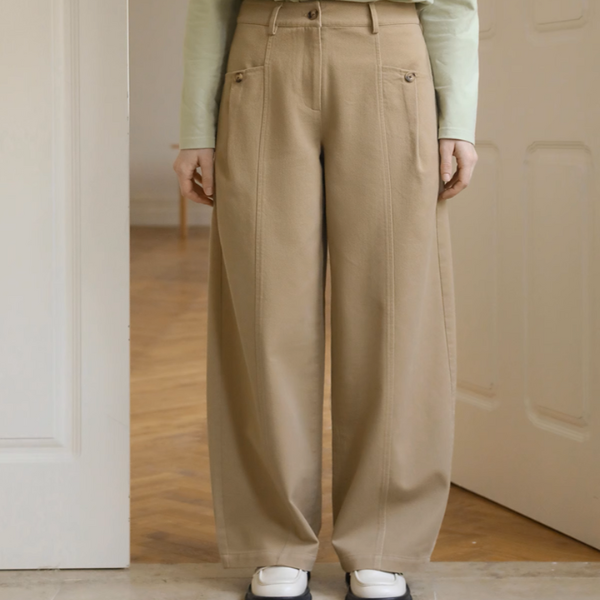 【3color】ハイウエストワイドシミターパンツ Z00890