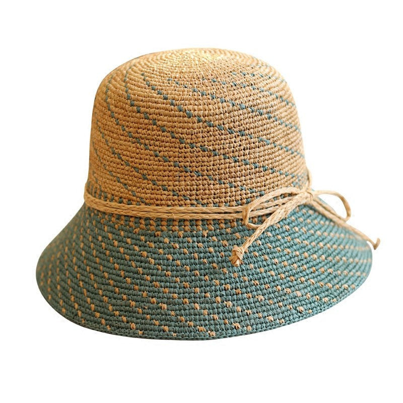 【4color】天然ラフィアの麦わら帽子