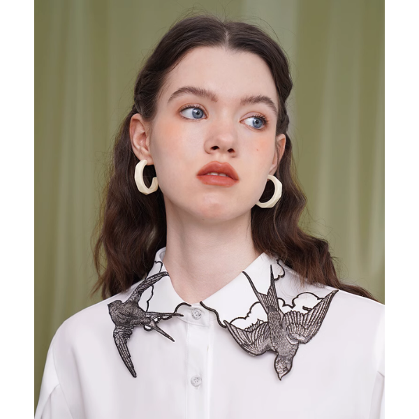 【2pattern】スワロウラペルブラウス  X-196