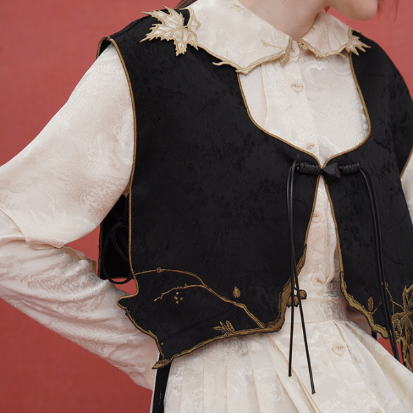 リーフモチーフベスト w-032