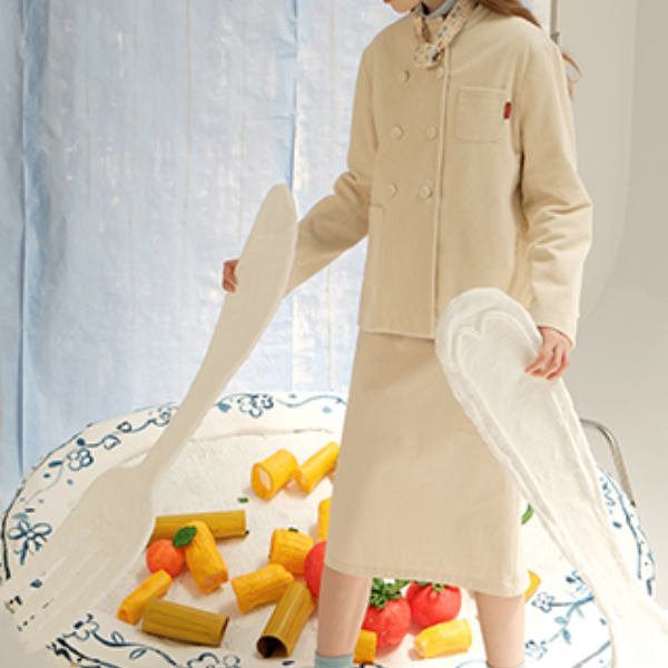 【2color】コーデュロイスタンドカラーシングルブレストジャケット 《Z00744》