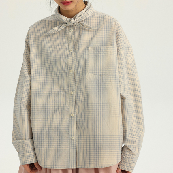 【2color】ラージカラーオーバーサイズコットンシャツ 《Z00726》