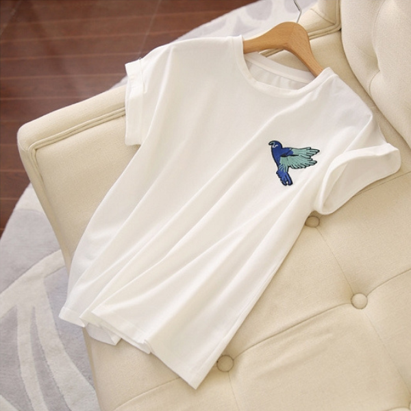 オウムモチーフTシャツ  su0040