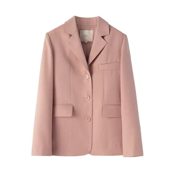 パウダーピンクベーシックジャケット X-049