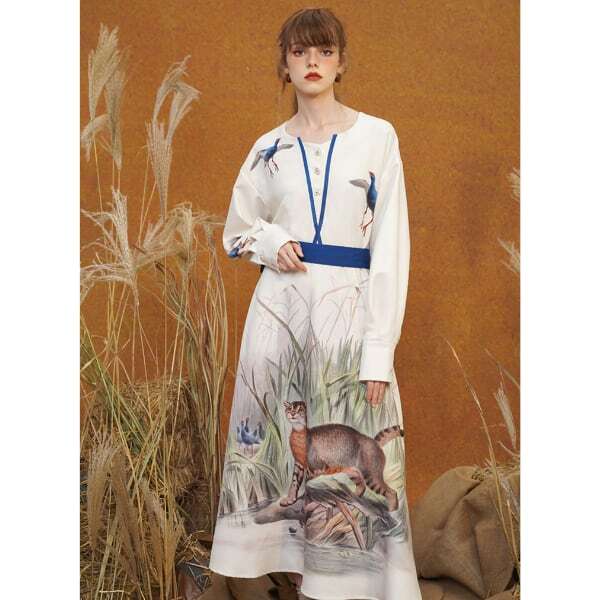 タイガープリントワンピース C0072