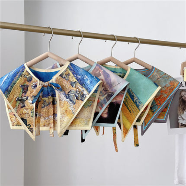 【8color】アーティスティックプリントレトロストール AU-163