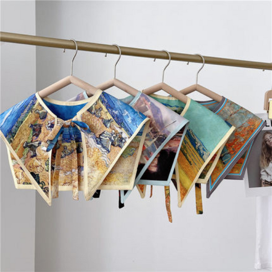 【8color】アーティスティックプリントレトロストール AU-163