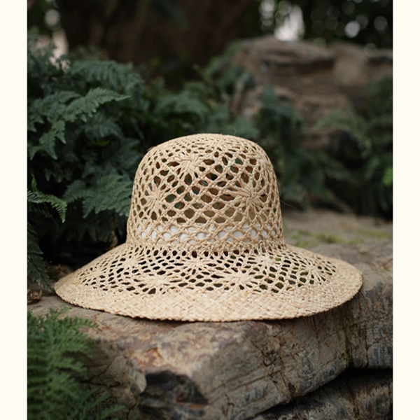 透かし編みストローハット Z00400