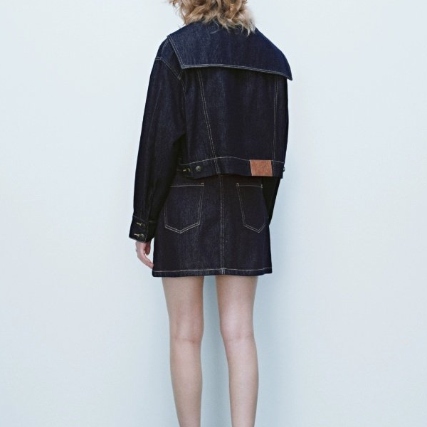 セーラーカラーデニムジャケット Z00278