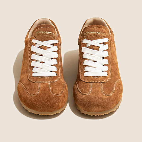 レースアップスエードローカットシューズ 《Z00779》