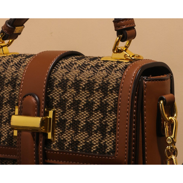 千鳥格子チェーンショルダーバッグ AU-169