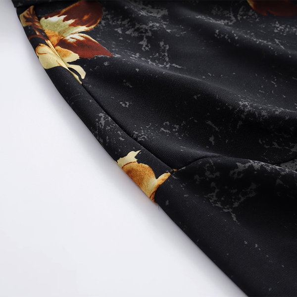 ボックスシルエット花柄シャツ《Z00919》