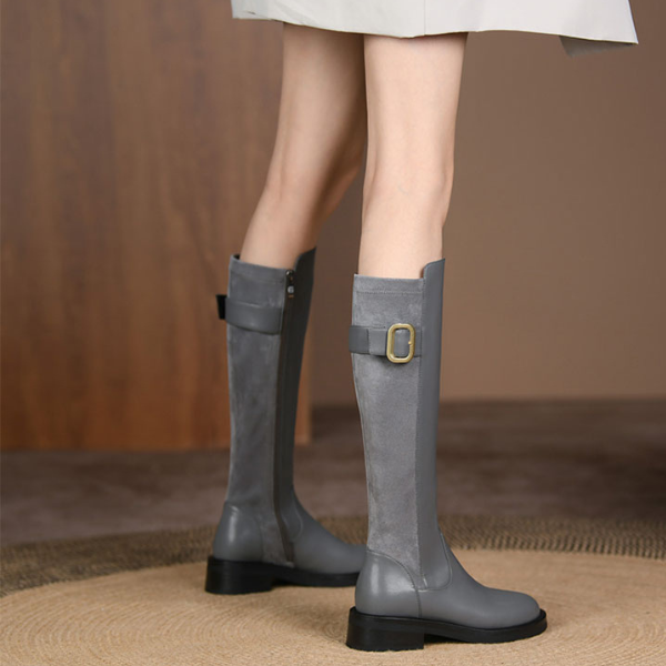 【3color】コンビネーションジョッキーブーツ X-374