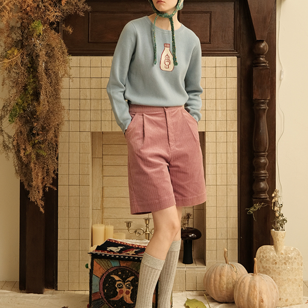 マヨネーズ刺繍入りクルーネックブルオーバー Z00506