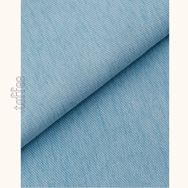 花咲く裾刺繍のブルーワイドパンツ《Z01071》