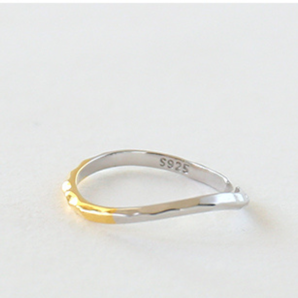 シンプルウェーブリング X-166