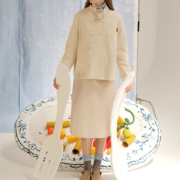 【2color】コーデュロイスタンドカラーシングルブレストジャケット 《Z00744》