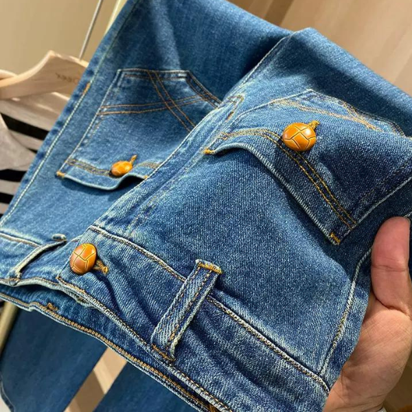 フロントボタンポケットデニム  AU-303