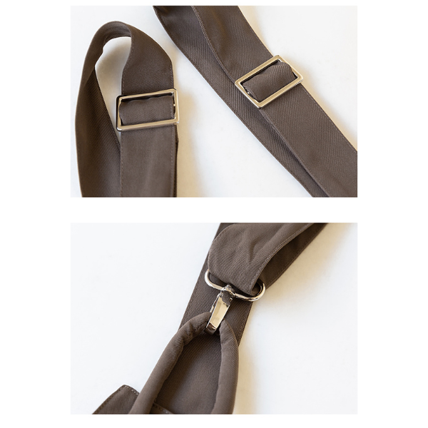 【3color】アシンメトリーサスペンダースカート X-313