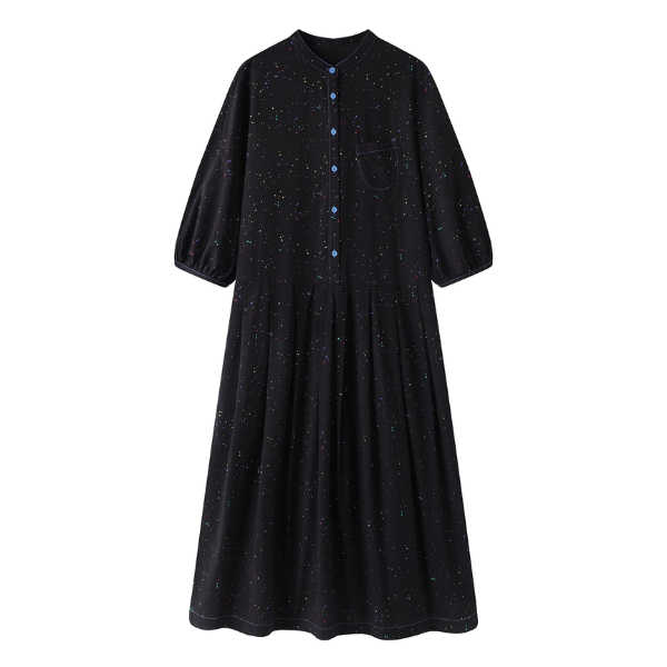 【2color】優しいカラフルドットのプリーツワンピース《Z01042》