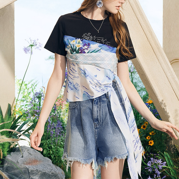 ゴッホと歩くアートTシャツ《Z01059》