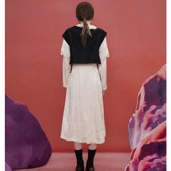 リーフモチーフベスト w-032