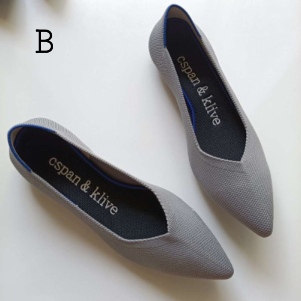 【18pattern】カラーパターンニットパンプス X-109