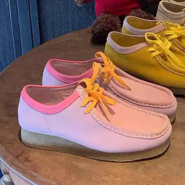 【2color】スクエアトゥワラビーシューズ Z00124