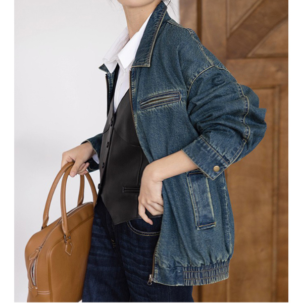 ウォッシュデニムジップジャケット Z00160