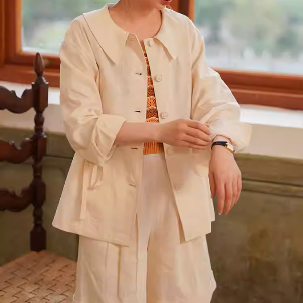 【2color】フラットカラーセットアップ X-148