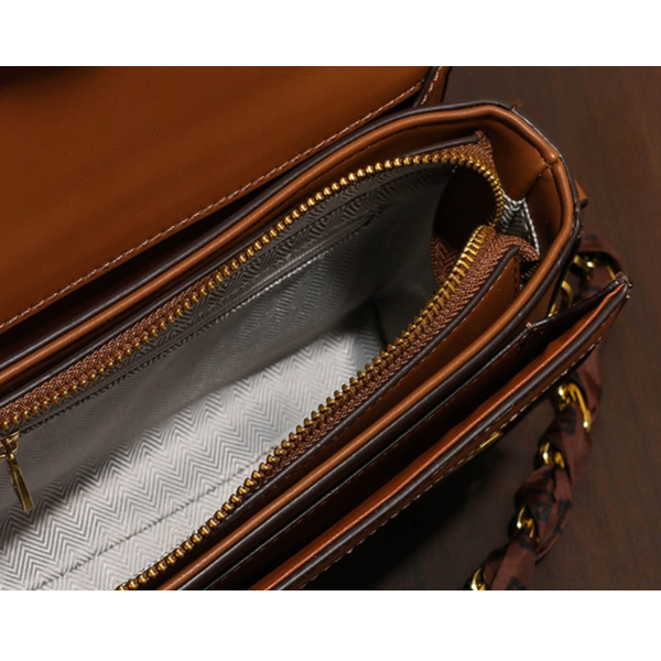 千鳥格子チェーンショルダーバッグ AU-169