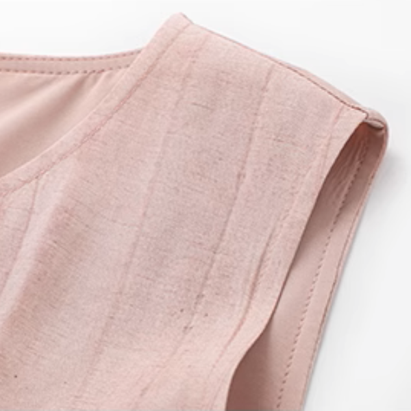 くすみピンクのノースリーブワンピース《Z01044》