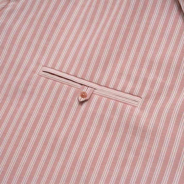 【2color】ストライプ柄ボックスシルエットシャツ《Z00854》