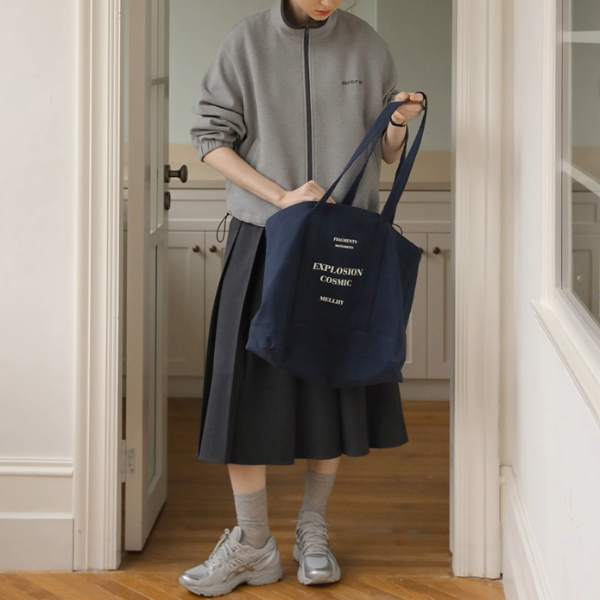 【2color】スタンドカラー ジップアップドロップショルダー スウェット《Z00891》