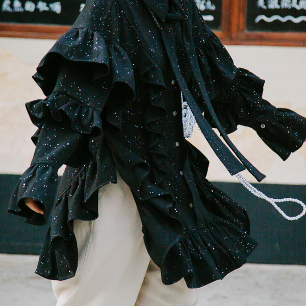 ティアードプリーツセットアップ X-277