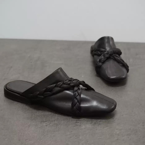 クロスバンドフラットミュール X-018